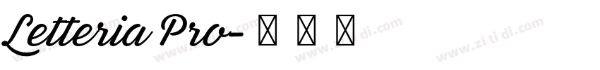 Letteria Pro字体转换 Letteria Pro字体转换